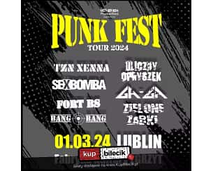 Bilety na koncert Punk Fest Tour - Gaga/Zielone Żabki, Sexbomba, Fort Bs, Bang Bang, Uliczny Opryszek, Tzn Xenna w Lublinie - 01-03-2024