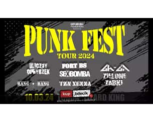Bilety na koncert Punk Fest Tour - Gaga/Zielone Żabki, Sexbomba, Fort Bs, Bang Bang, Uliczny Opryszek, Tzn Xenna w Toruniu - 10-03-2024