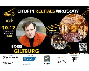 Bilety na koncert BORIS GILTBURG - CHOPIN RECITALS WROCŁAW - 10-12-2023