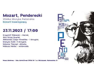 Bilety na koncert Mozart / Penderecki. Wielka muzyka kameralnie w Warszawie - 23-11-2023
