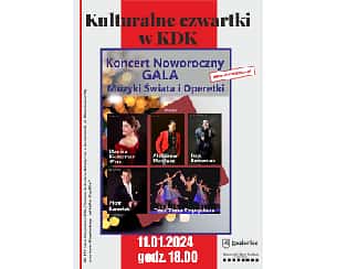 Bilety na koncert noworoczny pt. „Gala Muzyki Świata i Operetki” w Kozienicach - 11-01-2024