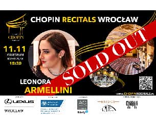 Bilety na koncert LEONORA ARMELLINI - CHOPIN RECITALS WROCŁAW - 11-11-2023