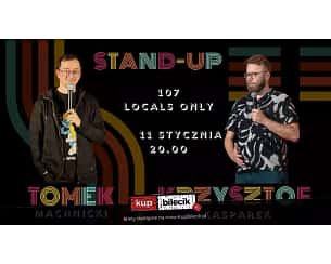 Bilety na koncert Stand-Up: Krzysztof Kasparek i Tomek Machnicki - Stand-up wieczór. Tomek Machnicki i Krzysiek Kasparek - 11-01-2024