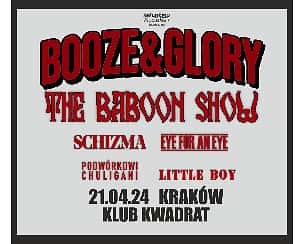 Bilety na koncert 15 lecie - Booze & Glory w Krakowie - 21-04-2024