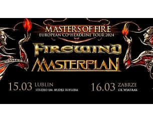 Bilety na koncert Firewind & Masterplan w Zabrzu - 16-03-2024
