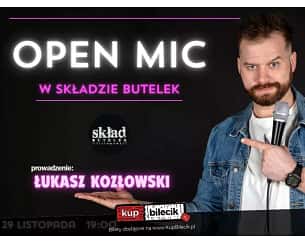 Bilety na koncert Stand-up: Łukasz Kozłowski - Open mic w Składzie Butelek - prowadzi Łukasz Kozłowski - 06-12-2023