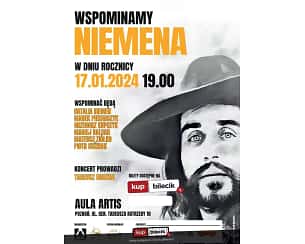 Bilety na koncert Wspominamy Niemena - Czesław Niemen - Wspomnienie! w Poznaniu - 17-01-2024