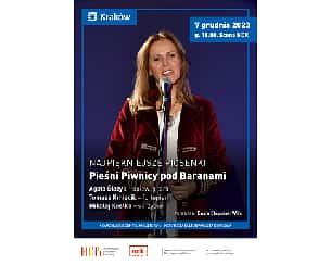 Bilety na koncert NAJPIĘKNIEJSZE PIOSENKI  Pieśni Piwnicy pod Baranami - Agata Ślazyk w Krakowie - 07-12-2023