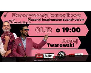 Bilety na kabaret Warsaw Stand-up - Piosenki inspirowane stand-up'em - Warsaw Stand-up - Maciej Twarowski w Warszawie - 01-12-2023