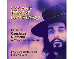 Bilety na koncert Czy mnie jeszcze pamiętasz? - piosenki Czesława Niemena w 20 rocznicę śmierci we Wrocławiu - 17-01-2024