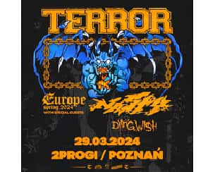 Bilety na koncert TERROR - Special guest: NASTY w Poznaniu - 29-03-2024