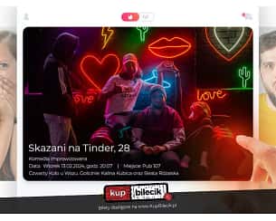 Bilety na kabaret Czwarty Kolo u Wozu - Skazani na Tinder w Gdańsku - 13-02-2024