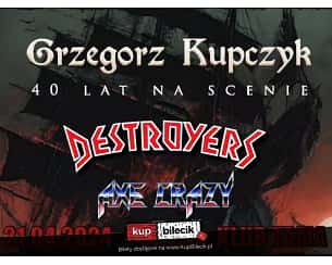 Bilety na koncert Grzegorz Kupczyk + Destroyers + Axe Crazy w Poznaniu - 21-04-2024