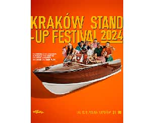 Bilety na Kraków Stand-up Festival™ 2024 - Wystąpią; Kacper Ruciński, Adam Van Bendler, Błażej Krajewski, Wiolka Walaszczyk, Tomasz Boras, Czarek Sikora, Tomek Kołecki, Darek Gadowski i Falcon1