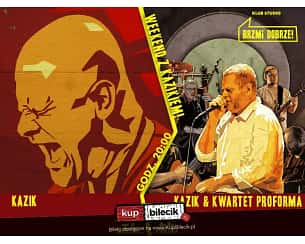 Bilety na koncert Kazik Staszewski z Kwartetem ProForma - Weekend z Kazikiem! w Krakowie - 22-04-2024