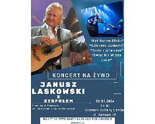 Bilety na koncert Janusz Laskowski z zespołem w Łomży - 09-03-2024