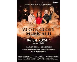 Bilety na koncert Złote głosy musicalu - Częstochowa - 06-04-2024