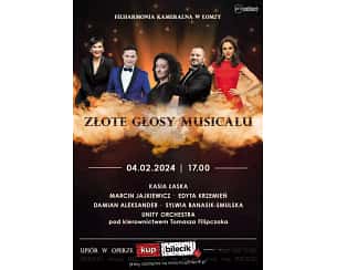 Bilety na spektakl Złote Głosy Musicalu - Łomża - 04-02-2024