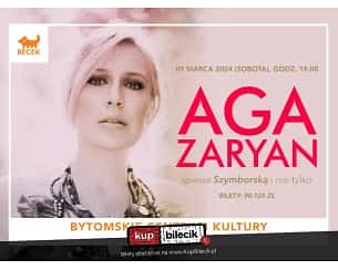 Bilety na koncert Aga Zaryan śpiewa Szymborską i nie tylko w Bytomiu - 09-03-2024