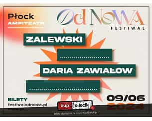 Bilety na koncert Od Nowa: Zalewski | Mrozu | Daria Zawiałow | Kaśka Sochacka w Płocku - 09-06-2024