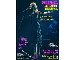 Bilety na koncert PIOSENKA KABARET RECITAL w Białej  Podlaskiej - 12-04-2024
