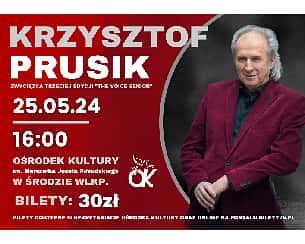 Bilety na koncert Krzysztofa Prusika w Środzie Wielkopolskiej - 25-05-2024