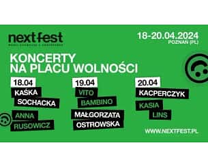 Bilety na koncert NEXT FEST Music Showcase & Conference - NEXT FEST Music Showcase & Conference - KARNET 3-DNIOWY w Krakowie - 18-04-2024