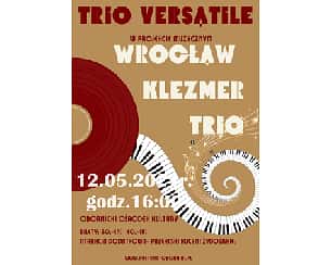 Bilety na koncert Trio Versatile - Wrocław Klezmer Trio w Obornikach Śląskich - 12-05-2024
