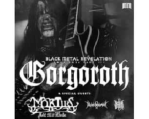 GORGOROTH + Mortiis, Aran Angmar, Hats Barn BLACK METAL REVELATION TOUR 2024 P w Warszawie
