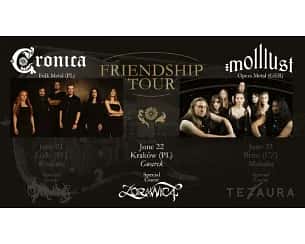 Bilety na koncert Cronica, Molllust, Zdrawica “Friendship Tour" w Krakowie - 22-06-2024
