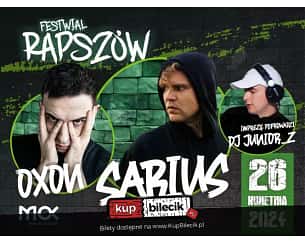 Bilety na RAPszów Festiwal - Oxon, Sarius!