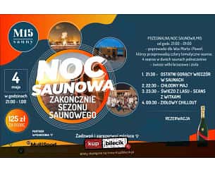 Bilety na koncert Zakończenie sezonu saunowego w saunach M15 na plaży w Sopocie! - 04-05-2024