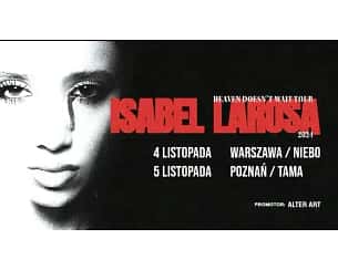 Bilety na koncert Isabel LaRosa w Poznaniu - 05-11-2024