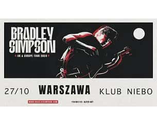 Bilety na koncert BRADLEY SIMPSON w Warszawie - 27-10-2024