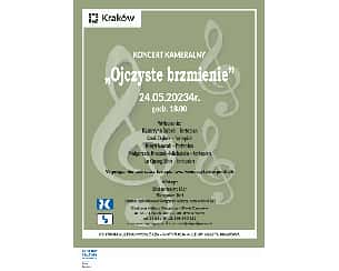 Bilety na koncert 24.05.2024 - Koncert kameralny "Ojczyste brzmienie" w Krakowie - 24-05-2024