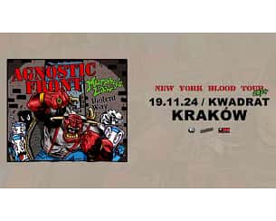 Agnostic Front - AGNOSTIC FRONT "NEW YORK BLOOD TOUR"