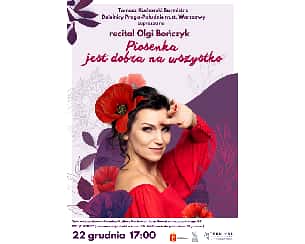 Bilety na koncert Piosenka jest dobra na wszystko - recital Olgi Bończyk z zespołem w Warszawie - 22-12-2024