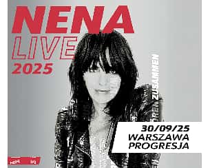 Bilety na koncert NENA - Promoter Presale | Warszawa - 30-09-2025 Bilety na koncert NENA - Promoter Presale | Warszawa - 30-09-2025