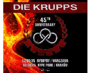 Bilety na koncert DIE KRUPPS | Kraków - 03-09-2025 Bilety na koncert DIE KRUPPS | Kraków - 03-09-2025