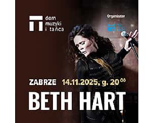 Bilety na koncert Beth Hart w Zabrzu - 14-11-2025 Bilety na koncert Beth Hart w Zabrzu - 14-11-2025