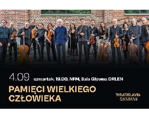 Bilety na Pamięci wielkiego Człowieka | 60. Międzynarodowy Festiwal Wratislavia Cantans Bilety na Pamięci wielkiego Człowieka | 60. Międzynarodowy Festiwal Wratislavia Cantans