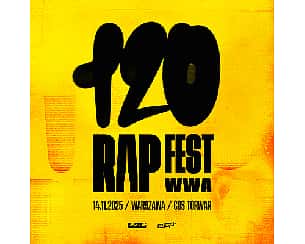 Bilety na koncert 120 RAP FEST WWA w Warszawie - 14-11-2025