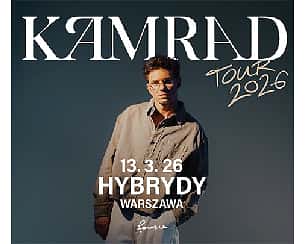 Bilety na koncert KAMRAD w Warszawy - 13-03-2026