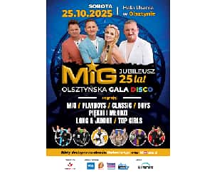 Olsztyńska Gala Disco - 25 lat zespołu MIG Olsztyńska Gala Disco - 25 lat zespołu MIG