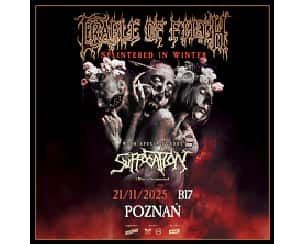 Koncert Suffocation, Cradle of FiltH w Poznania - 21-11-2025