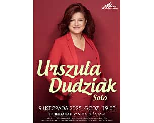 Bilety na koncert Urszula Dudziak solo w Lubina - 09-11-2025