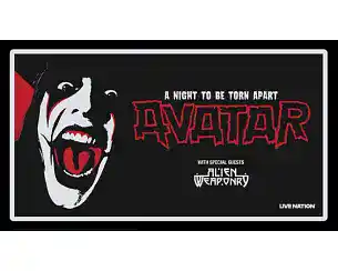 Bilety na koncert Avatar - AVATAR: A NIGHT TO BE TORN APART w Warszawy - 11-03-2026