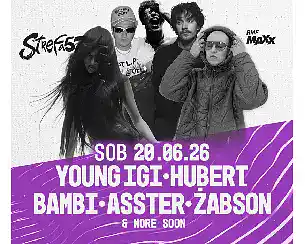Bilety na koncert BAMBI & YOUNG IGI & HUBERT. & ŻABSON & ASSTER & MORE SOON | Strefa 57 w Przytkowic - 20-06-2026 Bilety na koncert BAMBI & YOUNG IGI & HUBERT. & ŻABSON & ASSTER & MORE SOON | Strefa 57 w Przytkowic - 20-06-2026