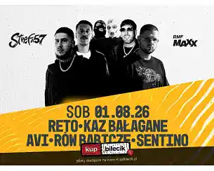 Bilety na koncert Sentino & Avi - RETO & KAZ BAŁAGANE & AVI & SENTINO & R&Oacute;W BABICZE & CIELOG | Strefa 57 w Przytkowic - 01-08-2026