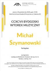 Koncert CCXCVII BYDGOSKI WTOREK MUZYCZNY w Bydgoszczy - 20-10-2020
